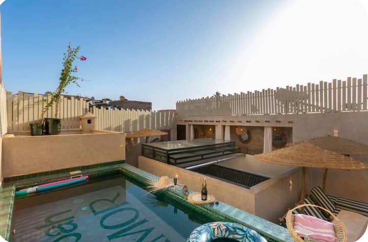 La piscina sul tetto